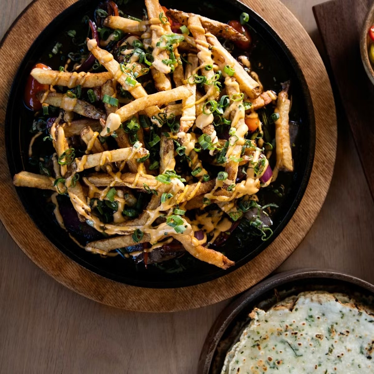 A pan of crispy strips.