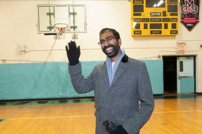 Krishnan at the Dec. 16 closing ceremony. Photo via Gerard Romo/NYC Council Media Unit.