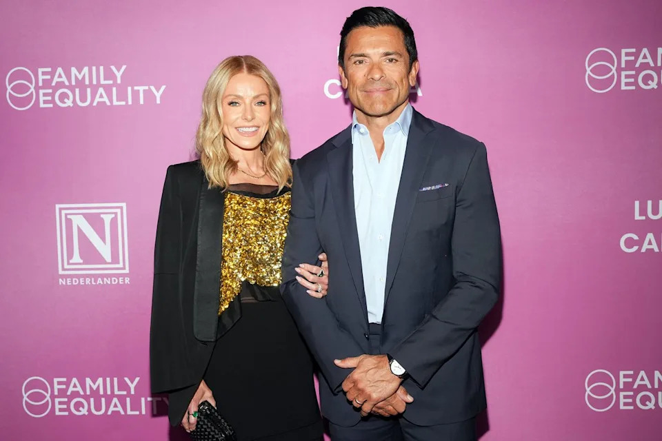 Adela Loconte/Variety via Getty Kelly Ripa, Mark Consuelos at Family Equality's Night in New York, New York