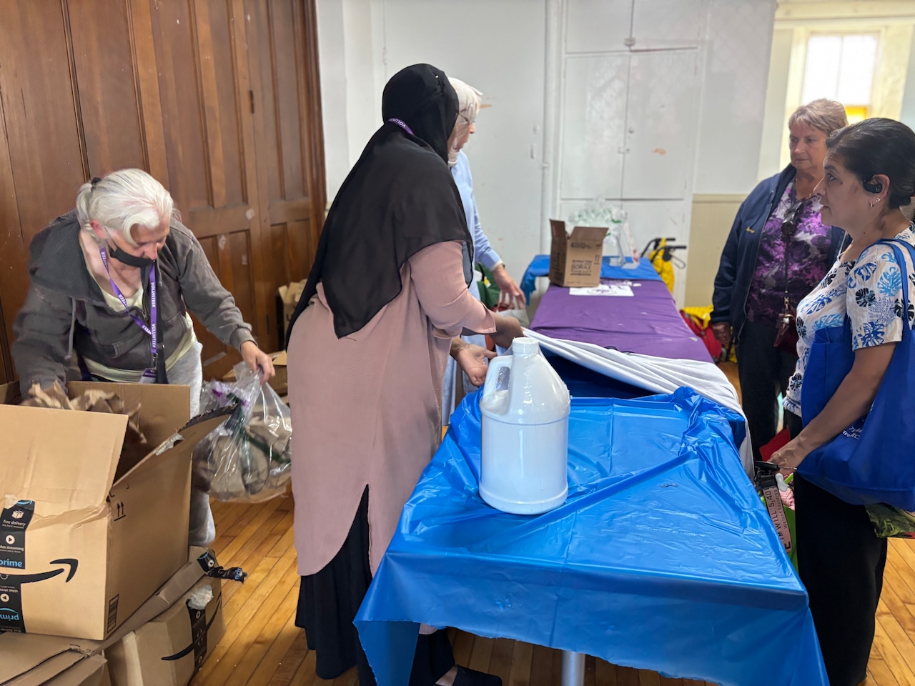 Lorna Wilson and food pantry