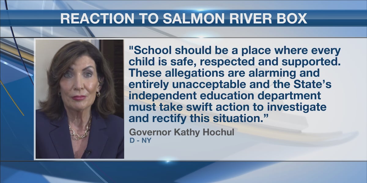 Governor Hochul responds to Salmon River wooden box incident