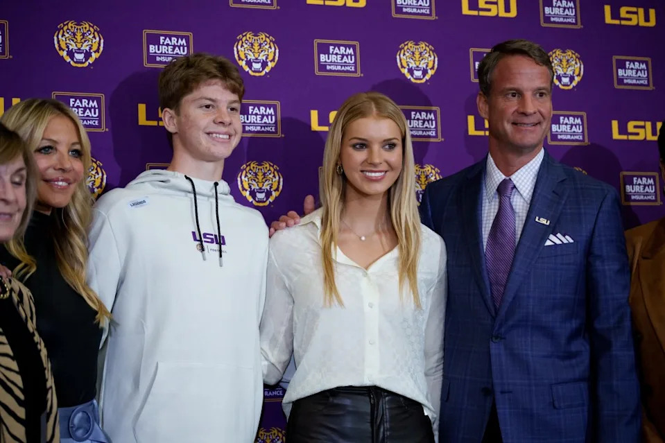 Lane Kiffin was introduced as LSU’s new football coach in December 2025. Matthew Hinton-Imagn Images