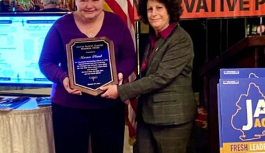 Karen Staub and Fran Vella-Marrone. Photo courtesy of the Kings County Conservative Party