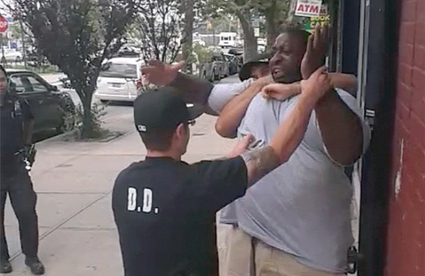 On July 17, 2014, Ramsey Orta took video of former NYPD Officer Daniel Pantaleo putting Eric Garner in a fatal chokehold and pulling him to the ground while arresting him for selling loose cigarettes in Staten Island. (Ramsey Orta for New York Daily News)