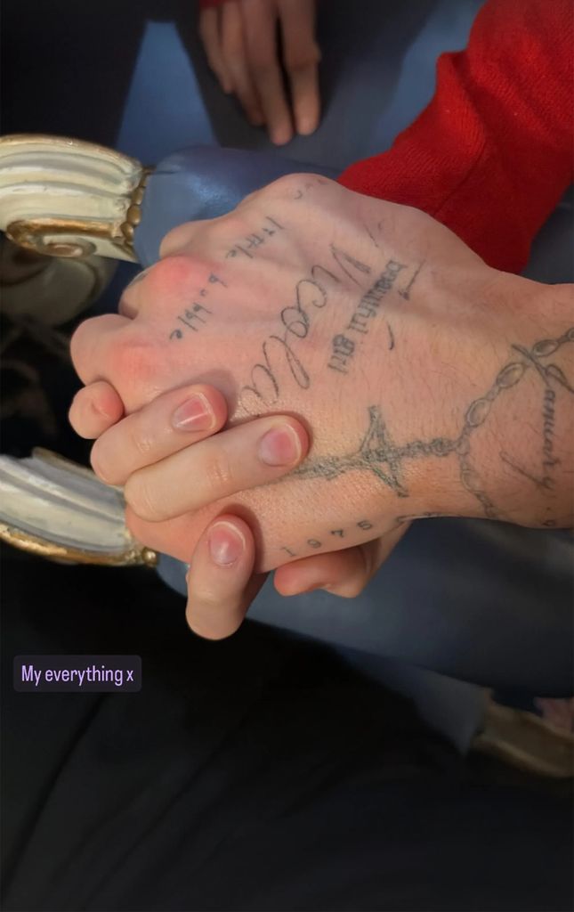 Brooklyn shared a photo on Christmas Eve