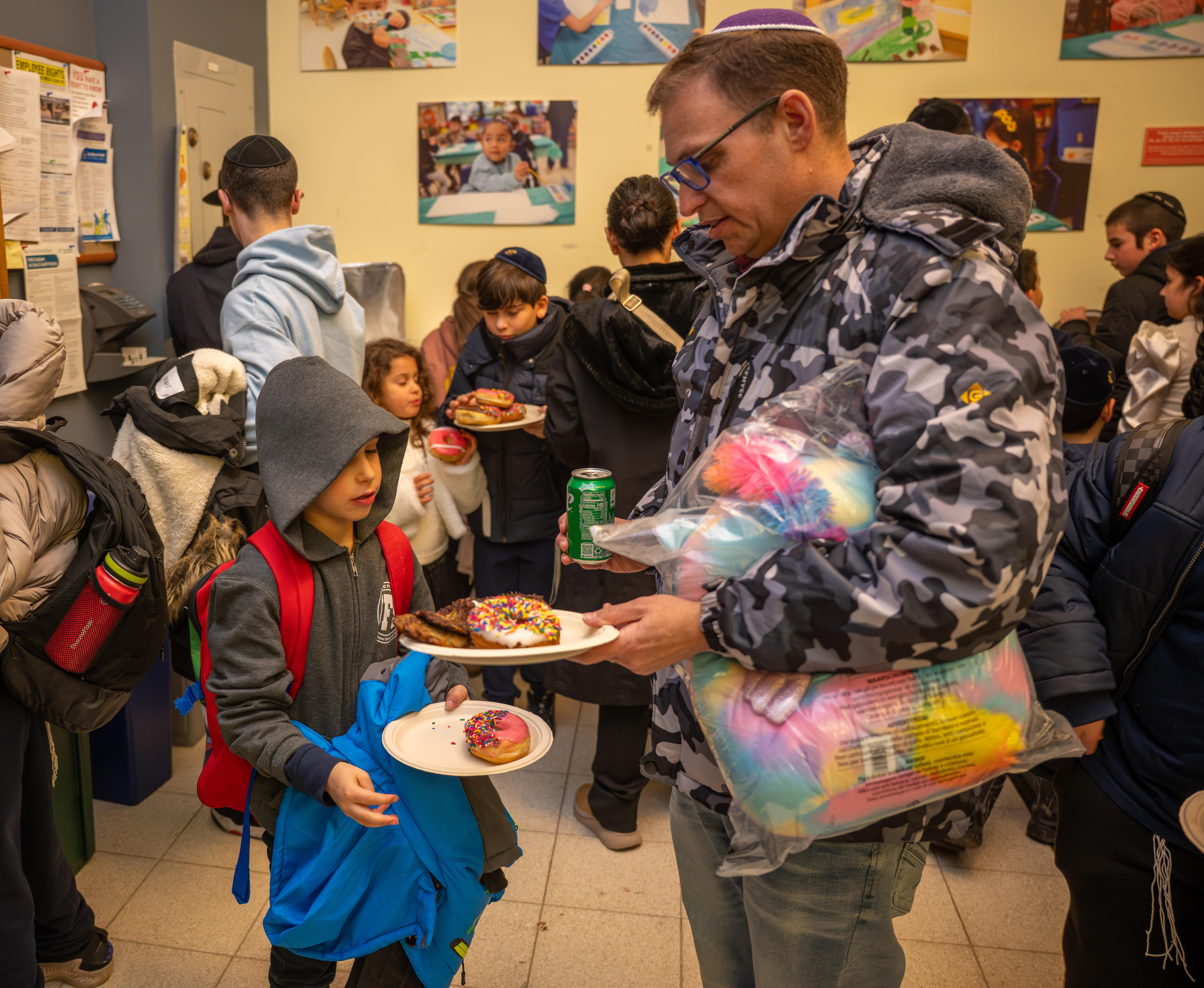 Hundreds gather at Staten Island Borough Hall for the 54th annual menorah lighting hosted by Borough President Vito Fossella, District Attorney Michael McMahon, and the Council of Jewish Organizations on Monday, December 15, 2025. (Owen Reiter for the Advance/SILive.com)