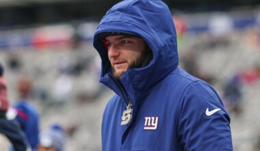 New York Giants have spoken to Cam Skattebo about his viral antics
