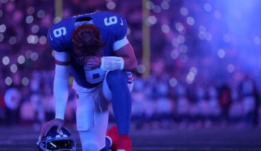 Giants' Jaxson Dart enjoying first Christmas in New York with family