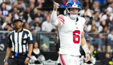 Jaxson Dart shrugs off reports of Giants' evaluating Fernando Mendoza