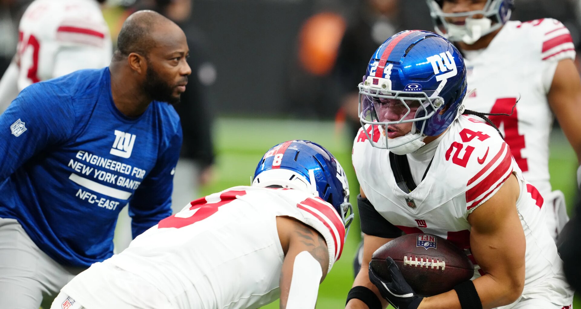 Dane Belton was New York Giants' highest-graded player in Week 17 win