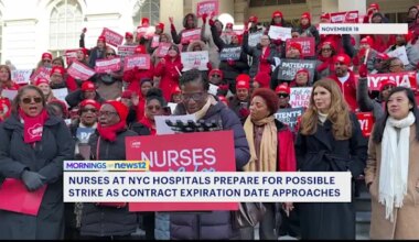 New York nurses prepare for possible strike as contracts are set to expire