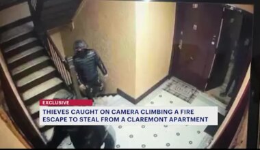 Bronx woman says thieves caught on camera climbing fire escape to steal from Claremont apartment