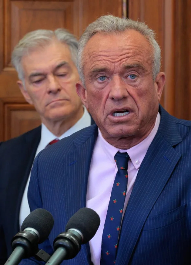 Robert F. Kennedy Jr., right, has been slammed by the usually pro-Donald Trump newspaper, The New York Post.