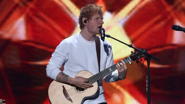 Ed Sheeran performs onstage during 2025 Jingle Ball at Madison Square Garden on December 12, 2025 in New York City. (Kevin Kane/WireImage)