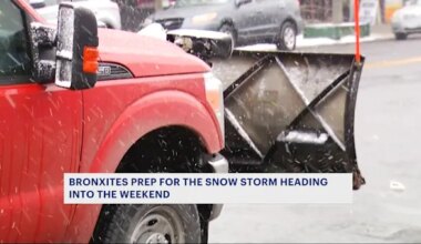 Bronx residents begin preparations for Friday's snowstorm