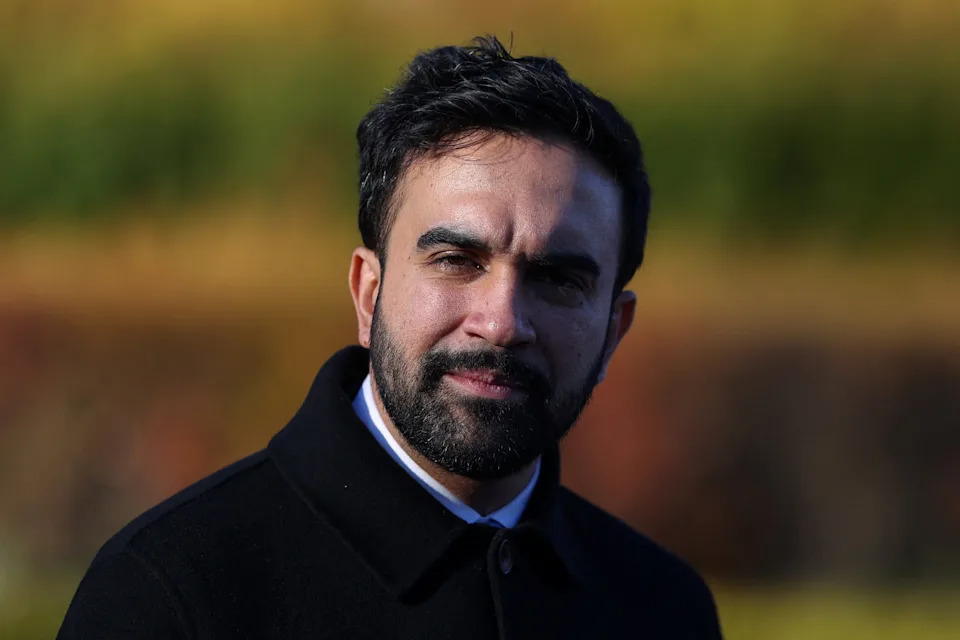 New York City mayor-elect Zohran Mamdani attends a press conference in Central Park in the East Harlem neighborhood of New York City, U.S., November 24, 2025.