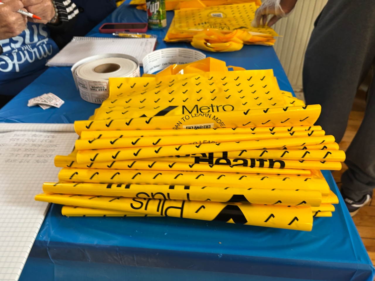 Lorna Wilson and food pantry