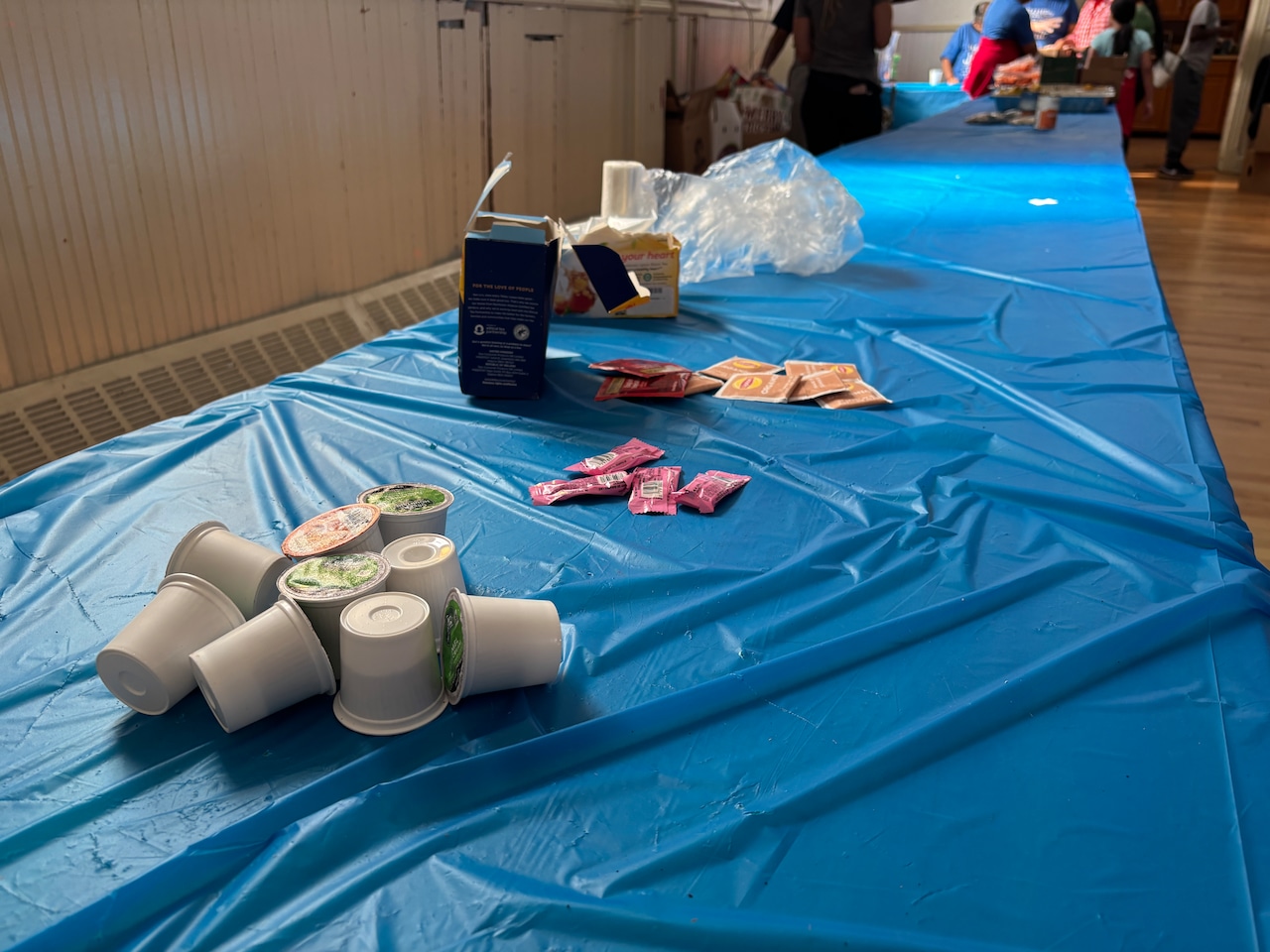 Lorna Wilson and food pantry