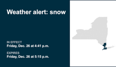 NY weather: Anticipate snow in part of New York early Friday evening