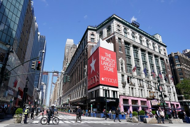 The Macy's flagship store is seen in New York's Herald Square, Tuesday, May 11, 2021, in New York. (AP Photo/Mary Altaffer)