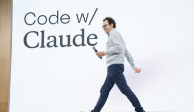 IMAGE DISTRIBUTED FOR ANTHROPIC - Anthropic CEO Dario Amodei at the Code with Claude developer conference on Thursday, May 22, 2025 in San Francisco. (Don Feria/AP Content Services for Anthropic)