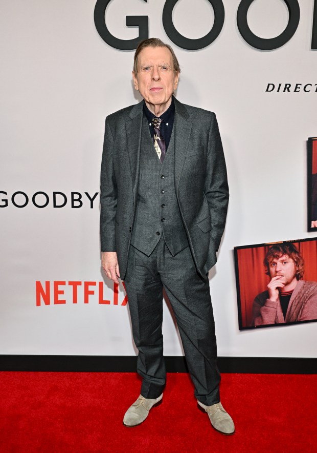 Timothy Spall attends the special screening of "Goodbye June" at The Whitby Hotel on Monday, Dec. 8, 2025, in New York. (Photo by Evan Agostini/Invision/AP)