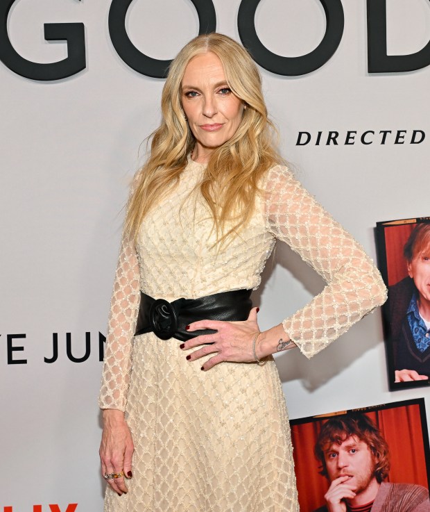 Toni Collette attends the special screening of "Goodbye June" at The Whitby Hotel on Monday, Dec. 8, 2025, in New York. (Photo by Evan Agostini/Invision/AP)