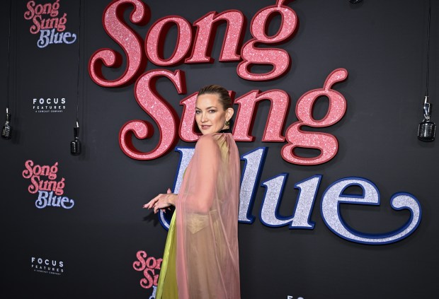 Kate Hudson attends the premiere of "Song Sung Blue" at AMC Lincoln Square on Thursday, Dec. 11, 2025, in New York. (Photo by Evan Agostini/Invision/AP)