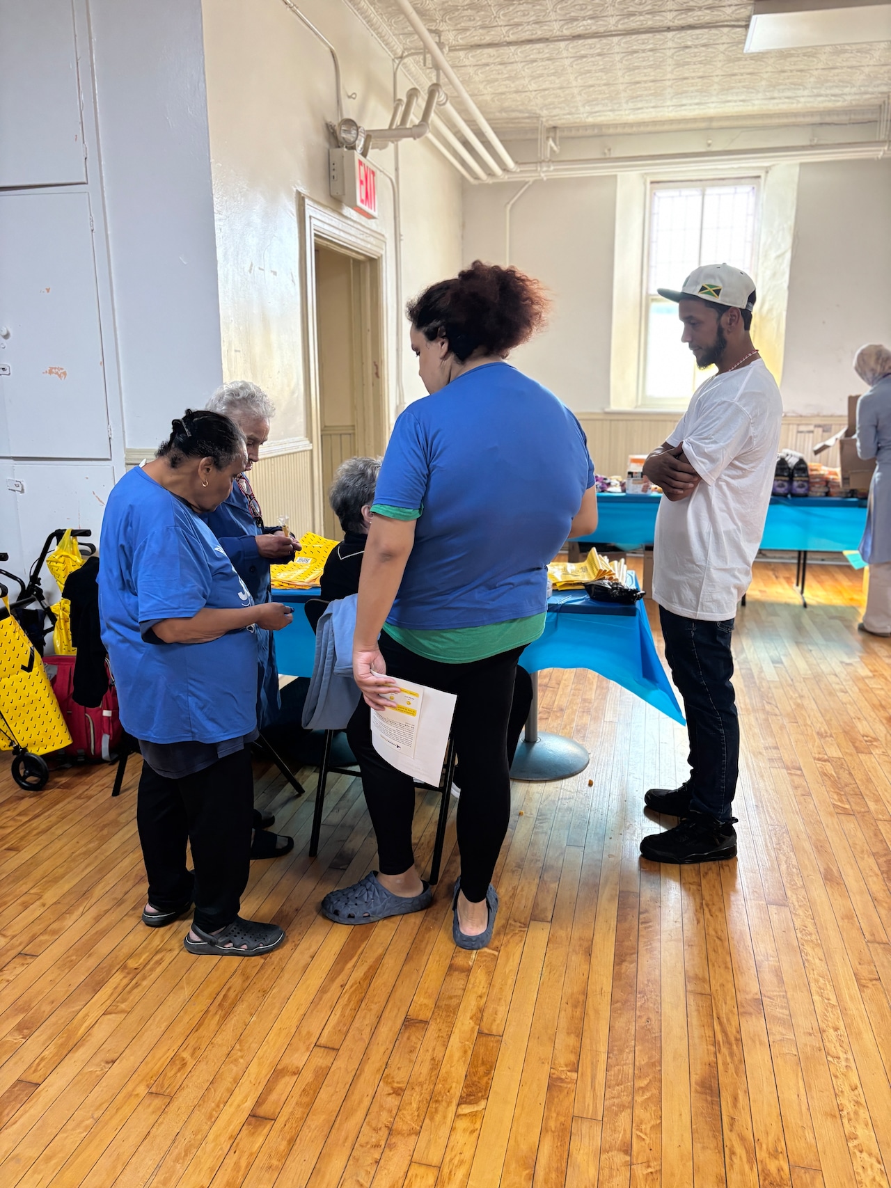 Lorna Wilson and food pantry