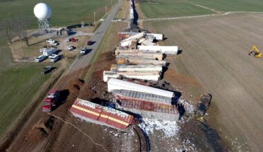 Massive CSX train derailment in Kentucky leaks dangerous chemicals