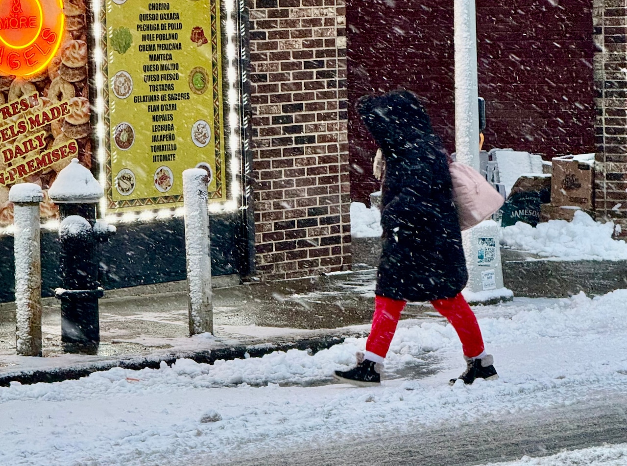 Snow on Dec. 27, 2025 in Staten Island