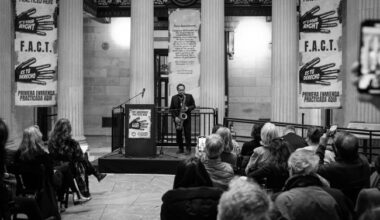 Artists Rally at NYC's Federal Hall in Support of First Amendment