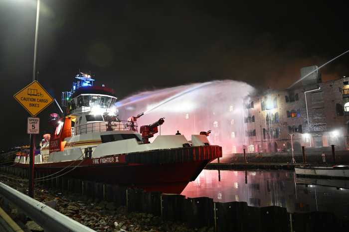 fire boat in red hook