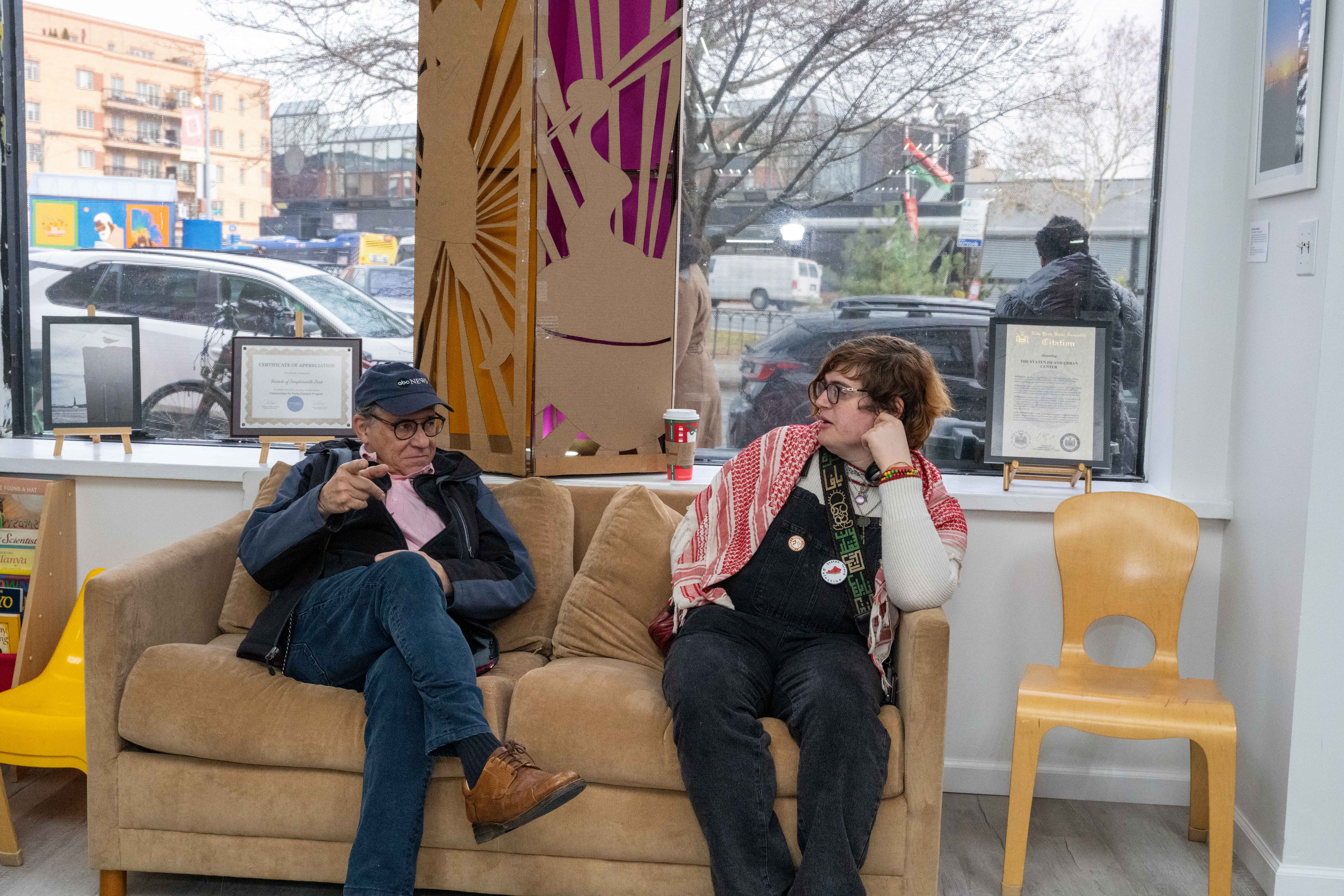 More than one hundred people turned out for the grand opening of the Staten Island Urban Center’s new storefront at 206 Bay Street in Tompkinsville on Saturday, December 6, 2025. (Owen Reiter for the Advance/SILive.com)