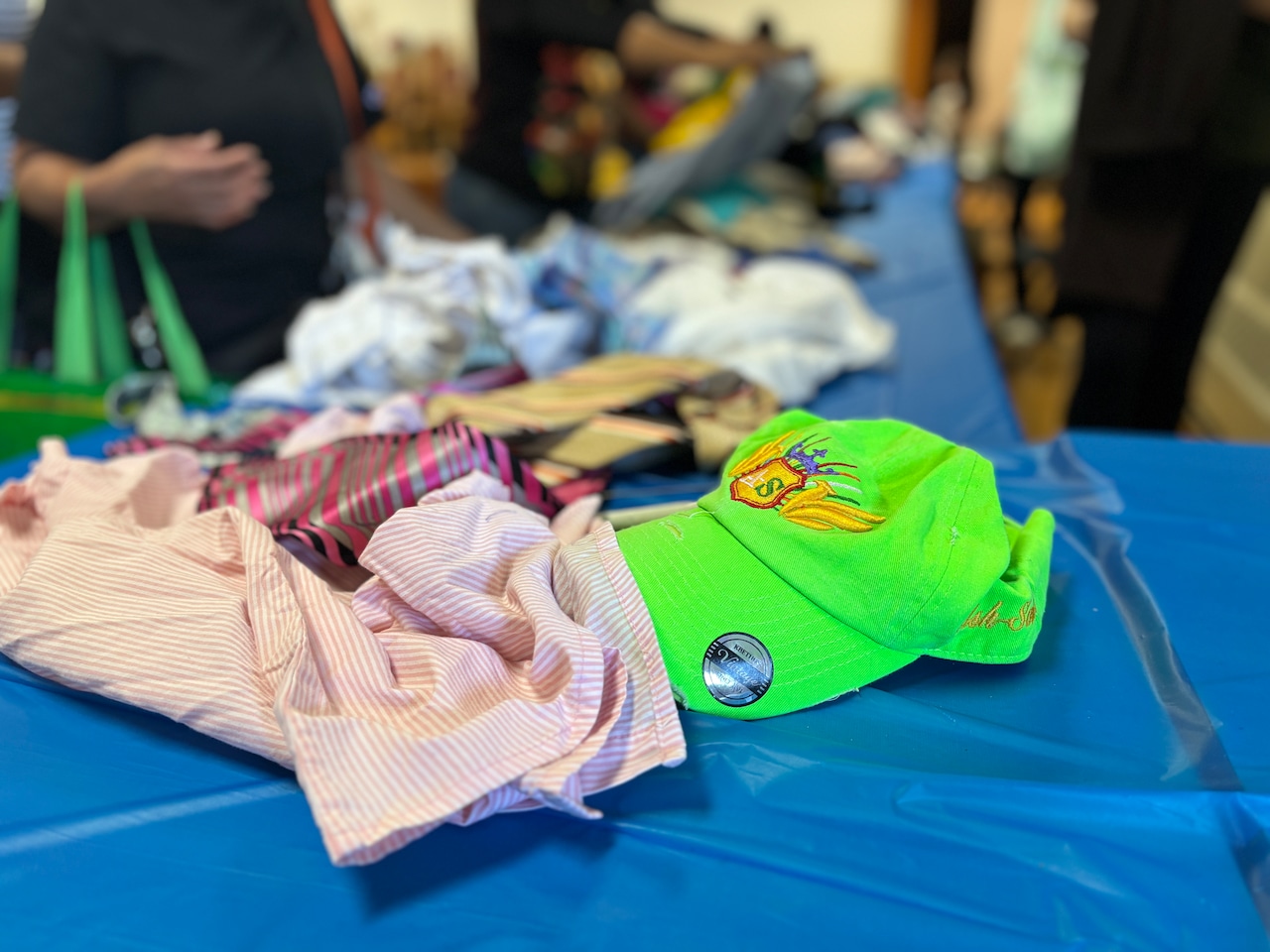 Lorna Wilson and food pantry