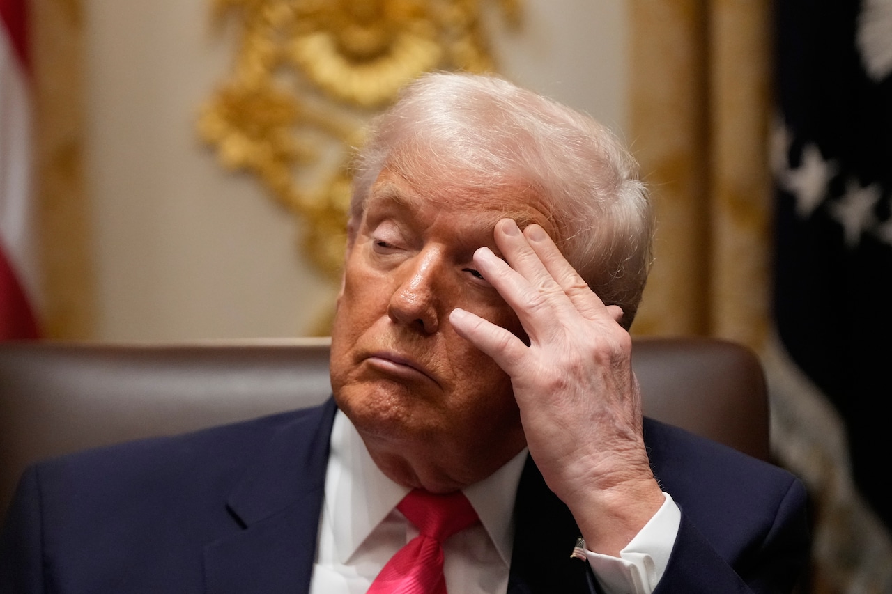 Sleepy time Trump? President roasted again for appearing to nap on the job