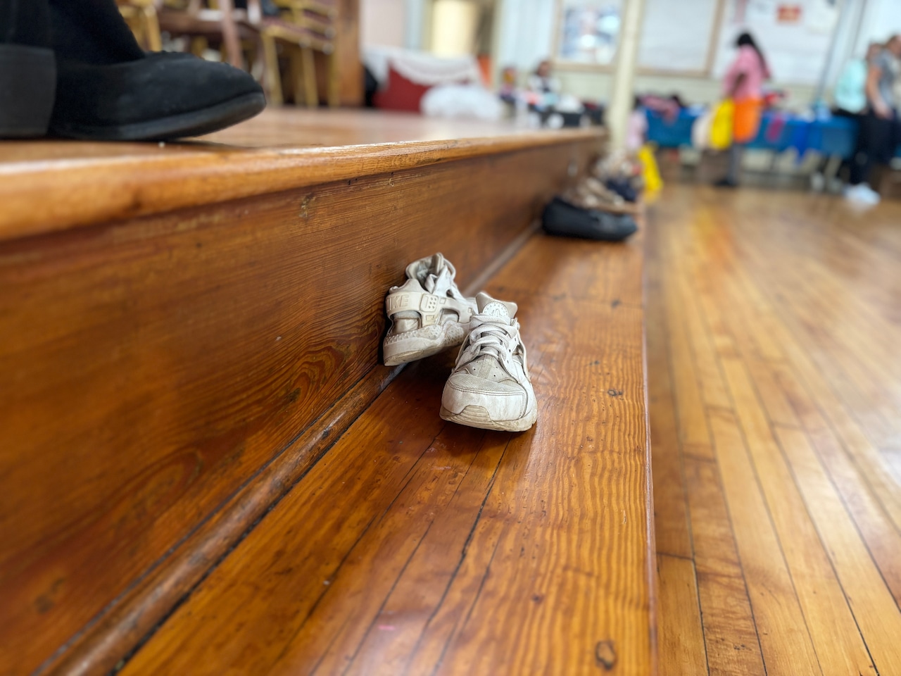 Lorna Wilson and food pantry