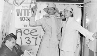 Calvin Klein spring 1974 collection photographed on the subway at New York's Time Square Station .