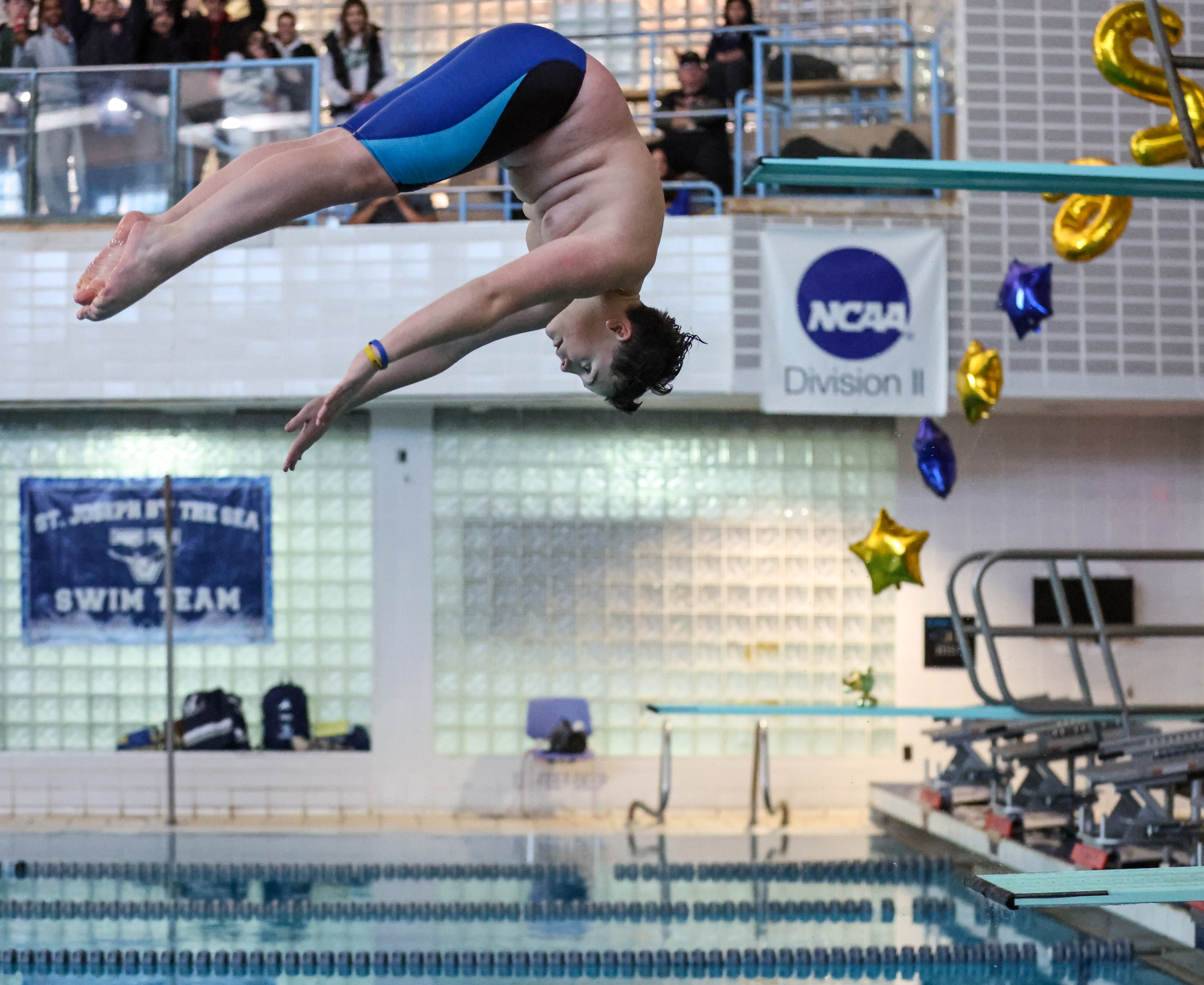 Staten Island HS Boys Swimming: St. Peters vs St. Joseph By The Sea, at CSI, on Sunday Dec. 14, 2025. Peters Liam Murphy. (Kara Buzga for the Advance/SILive.com)