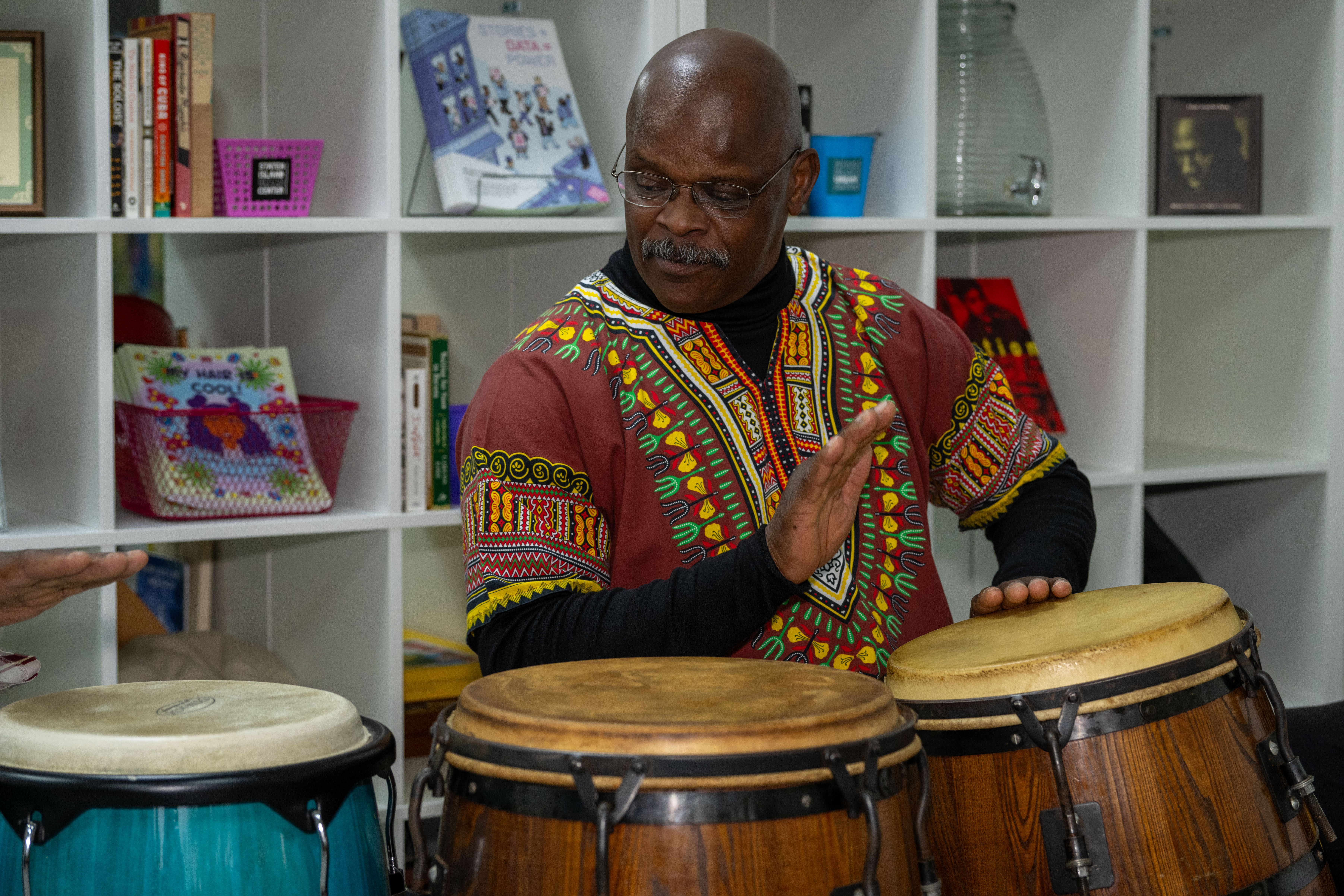 More than one hundred people turned out for the grand opening of the Staten Island Urban Center’s new storefront at 206 Bay Street in Tompkinsville on Saturday, December 6, 2025. (Owen Reiter for the Advance/SILive.com)