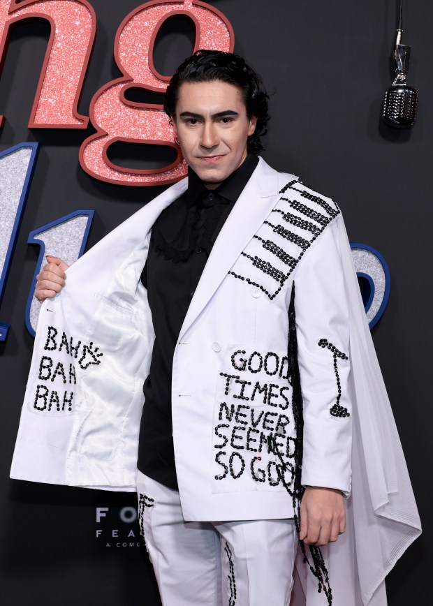 NEW YORK, NEW YORK - DECEMBER 11: Evan Hirsch attends the "Song Sung Blue" New York Premiere at AMC Lincoln Square Theater on December 11, 2025 in New York City. (Photo by Dimitrios Kambouris/Getty Images)
