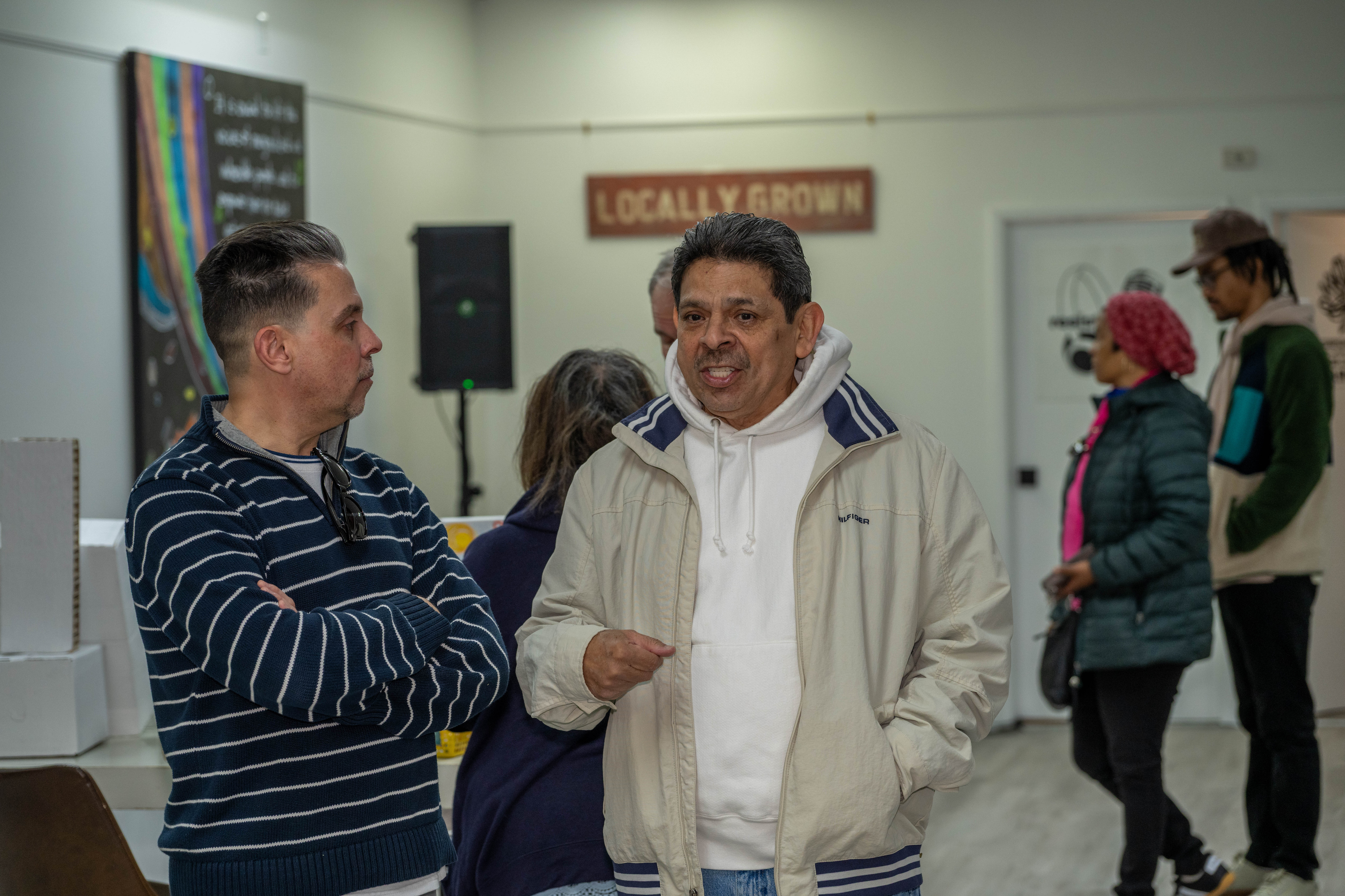 More than one hundred people turned out for the grand opening of the Staten Island Urban Center’s new storefront at 206 Bay Street in Tompkinsville on Saturday, December 6, 2025. (Owen Reiter for the Advance/SILive.com)