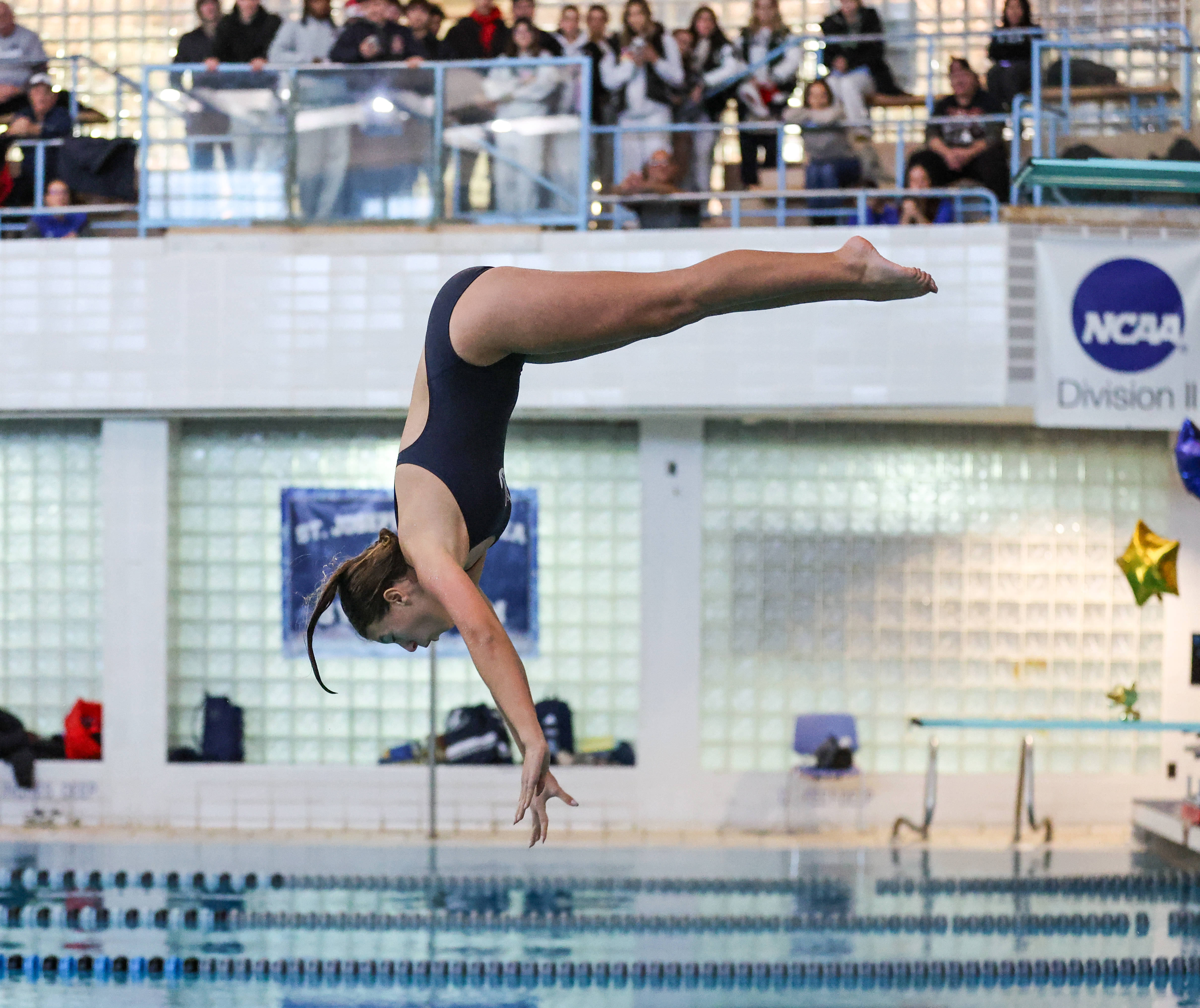 Staten Island HS Boys Swimming: St. Peters vs St. Joseph By The Sea, at CSI, on Sunday Dec. 14, 2025. Sea's Ava Rae Sanguinedo. (Kara Buzga for the Advance/SILive.com)