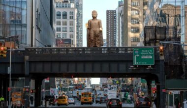 A nearly 30-foot-tall Buddha statue will tower on the High Line in 2026