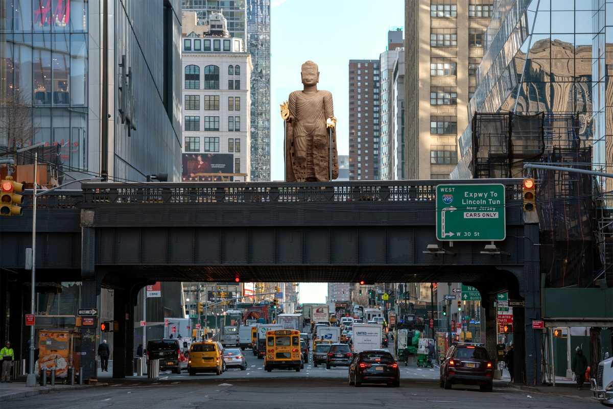A nearly 30-foot-tall Buddha statue will tower on the High Line in 2026