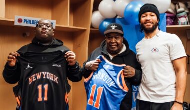 See Knicks star Jalen Brunson surprise families with holiday gifts – NBC New York