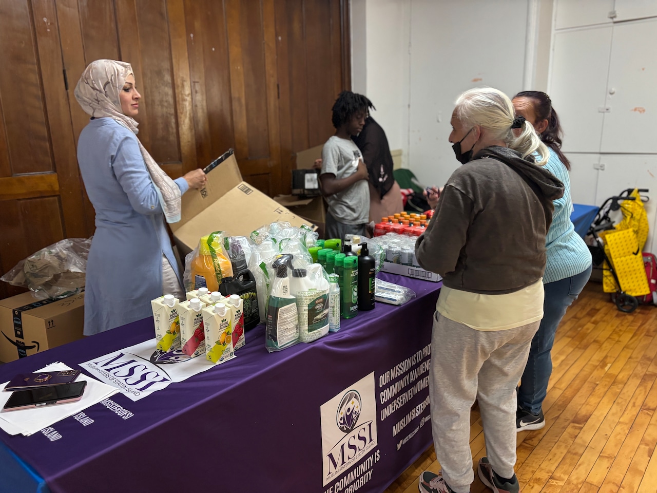 Lorna Wilson and food pantry