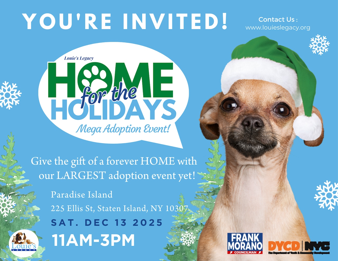 Adopt before you shop. Dec. 13-14