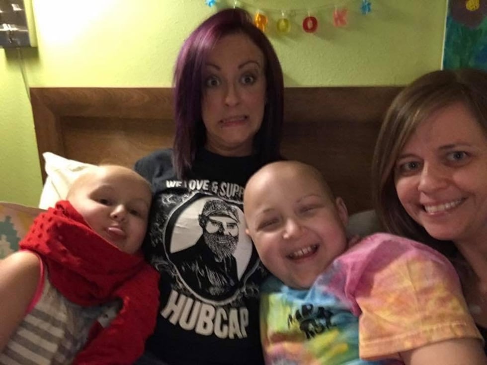 Sawyer Perkins (far left) Candice Thompson (middle right) Brooklyn Smith (middle left) and...