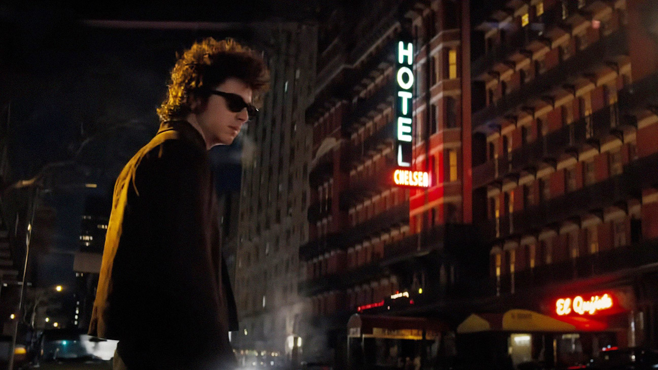 A Complete Unknown, Timothee Chalamet as Bob Dylan, 2024.